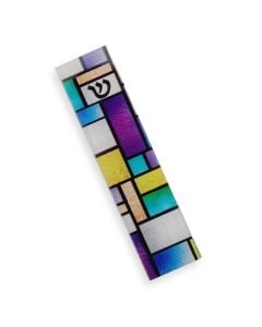 Stained Glass Mezuzah