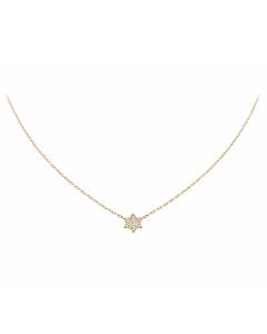 Mini Crystal Star of David Necklace by LIMLIM