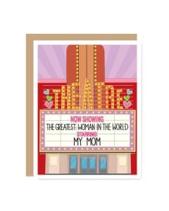 Mother's Day Notecard: Theater Marquee