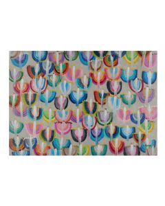 Multi-color Menorahs Glass Drip Tray by Arielle Zorger