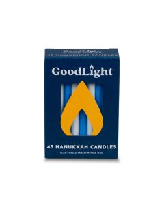 Natural Blue and White Hanukkah Candles by GoodLight