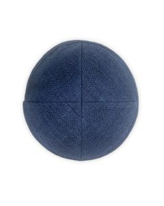 Navy Linen Kippah