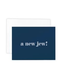 New Baby Notecard: A New Jew! Blue