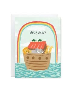 New Baby Notecard: Ahoy Noah's Ark