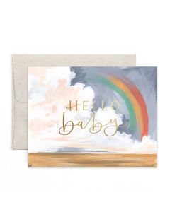 New Baby Notecard: Hello Rainbow