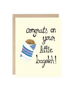 New Baby Notecard: Little Bageleh
