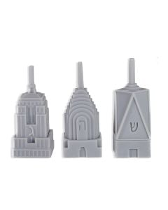 NYC Skyline Dreidels by Charles Harris