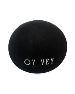 Oy Vey Embroidered Kippah