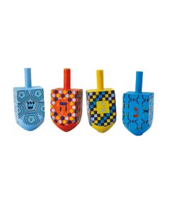 Assorted Painted Wood Dreidel
