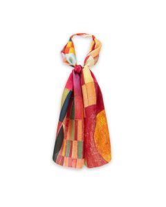 Paul Klee: Castle and Sun Habotai Silk Scarf by Fox & Chave