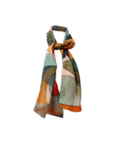 Paul Klee: Composition Habotai Silk Scarf by Fox & Chave