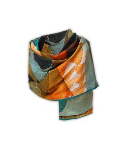 Paul Klee: Composition Satin Silk Scarf by Fox & Chave