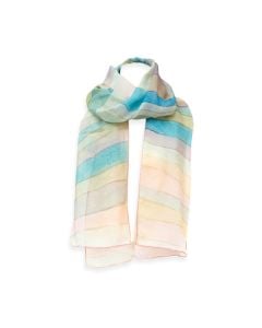 Paul Klee: Steep Coast Silk Chiffon Scarf by Fox & Chave
