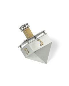 Pewter Pattern Top Dreidel by Joy Stember