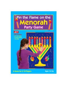 Pin the Flame on the Menorah Party Game
