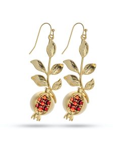 Pomegranate Twig Earrings by Anet's Collection