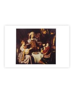 Postcard: Esther Accusing Haman by Jan Victors