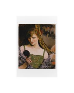 Postcard: Girl with Mirror by Walt Kuhn