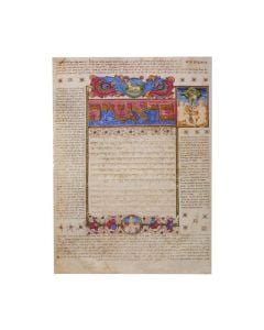 Postcard: page from the Kennicott Bible