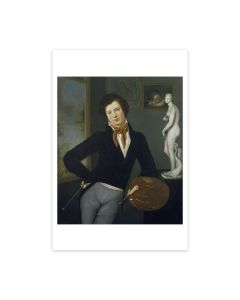 Postcard: Self-Portrait by Mortiz Daniel Oppenheim