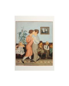 Postcard: The Dancing Lesson by Raphael Soyer