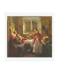 Postcard: The Return of the Jewish Volunteer by Moritz Daniel Oppenheim