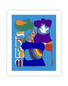 Mordechai Rosenstein "Blue Shalom" Print: 20x24