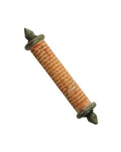 Stone Qumran Mezuzah by Michael Kupietzky