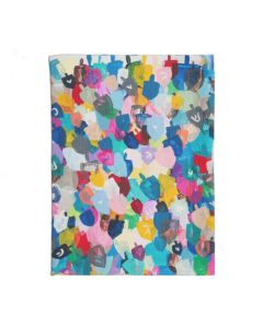 Rainbow Dreidels Hanukkah Kitchen Tea Towel by Arielle Zorger