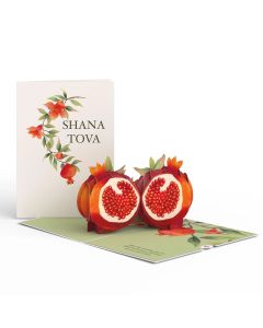 Rosh Hashanah Notecard: 3D Pop-up Pomegranates