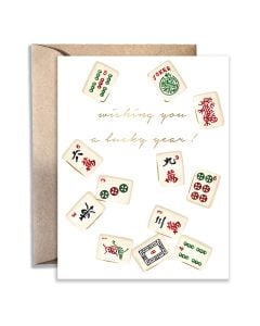 Rosh Hashanah Notecard: Mahjong Wishes