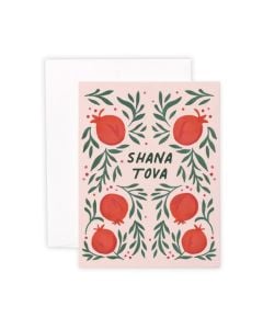 Rosh Hashanah Notecard: Shana Tova Pomegranates