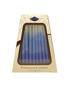 Safed Blue Gradated Hanukkah Candles