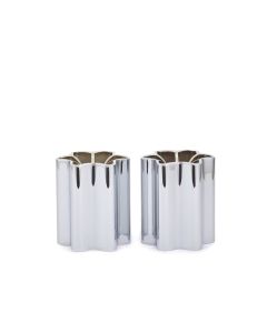 Shabbat and Tealight Candleholders by Modern Mensch: Chrome