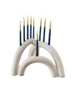 Shana Menorah by Style Union Home: Blanc