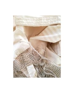Silk Tallis by Talled di Seta: Beige Stripes