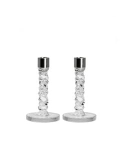 Silver Carat Candlesticks by Orrefors