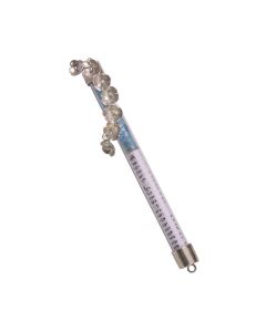 Custom Smash Glass Wedding Mezuzah by S.D. Cooper: Wreath