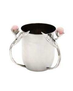 Stainless Steel Hyaline Pink Washing Cup