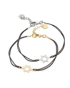 Star of David Cord Bracelet