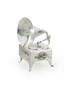 Sterling Silver Phonograph Spice Box