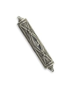 Sterling Silver Small Filigree Mezuzah
