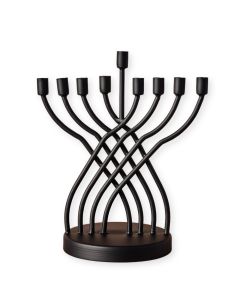 Sudual Criss Cross Iron Menorah