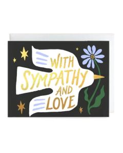 Sympathy Notecard: Dove and Love
