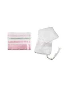 Pink Embroidered Shabbat #14 Tallis Set by Shabbat for Eretz Judaica