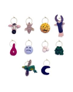Ten Plagues Wine Charms