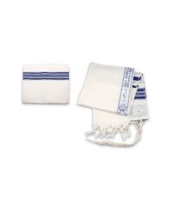 Traditional Blue Stripes Tallis Set