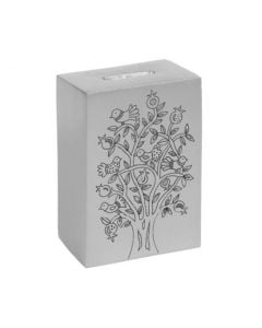 Tree of Life Etched Tzedakah Box