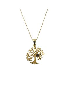 Tree of Life Necklace with Garnet Accent by the Israel Museum