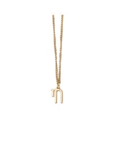 Unisex Chai Necklace: 24kt Gold Plate